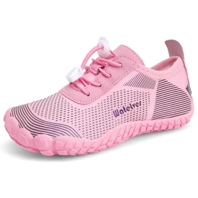 Image of Water Shoes Barefoot Kids Girls Toddlers Aqua Swimming Wet Reef for Beach Pool Sport Non Slip Quick Drying（YN Pink 31）