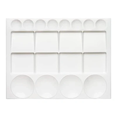 Image of Studio Essentials : Large Rectangular Plastic Palette 10x13in 20 Well