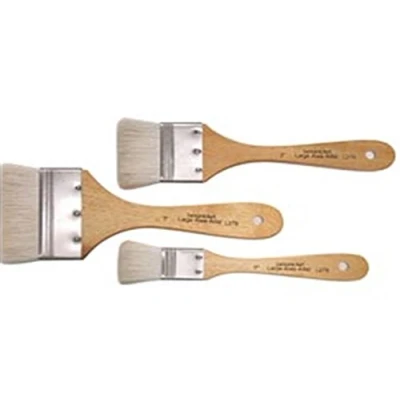 Image of Langnickel 3 Large Area Soft Wash Paint Brushes gesso, Basecoating