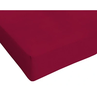Image of Sogni e Capricci Max Color Fitted Sheet with 25cm Corner, Bordeaux, maxy double