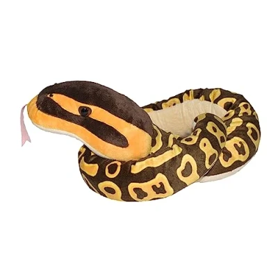 Image of Wild Republic 20728 Pitón Real Peluches &quot; Snakesss Ball Python Plush Toy, 137 cm,Yellow