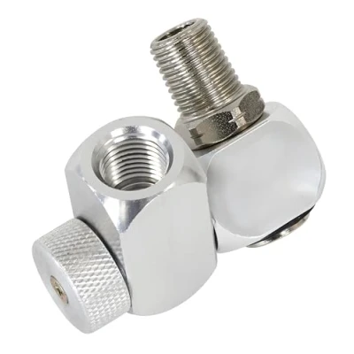 Image of Sealey Z Swivel Air Hose Connector with Regulator 1/4&quot;BSP