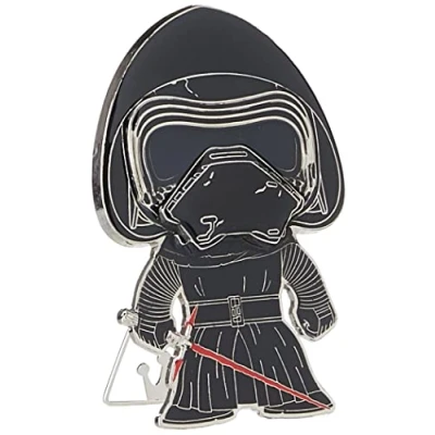 Image of Funko Pop! Large Enamel Pin, Star Wars: Kylo Ren, Multicolor, Officially Licensed Product