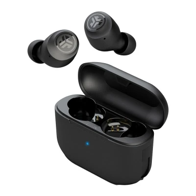 Image of JLab Go Air Pop True Wireless Earbuds, In Ear Headphones, Bluetooth Earphones, Buds with 32H Playtime, Earbuds Microphone, USB Charging Case, Dual Connect, EQ3 Sound, Black