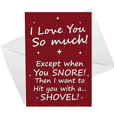 Image of Rude Valentines Day Card For Boyfriend Husband Wife Girlfriend Funny Him Her