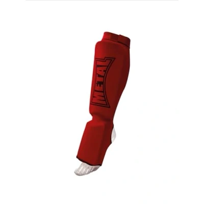 Image of METAL BOXE MB153 Shin/Foot Guards red Size:M