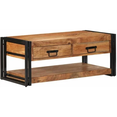 Image of vidaXL Coffee Table 90x50x38 cm Solid Wood Acacia