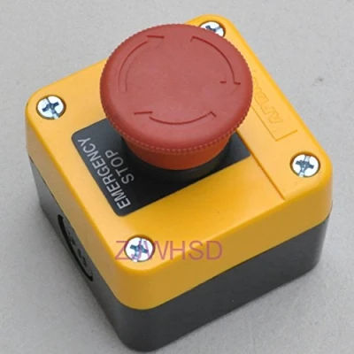 Image of Waterproof Red Sign Emergency Stop Push Button Switch 660V 10A Normally Closed [HRUS]