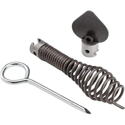 Image of RIDGID 12128 T 240 3 Piece Tool Set for K 400 Drain Cleaning Drum Machine with Bulb Auger, Spade Cutter, and Pin Key