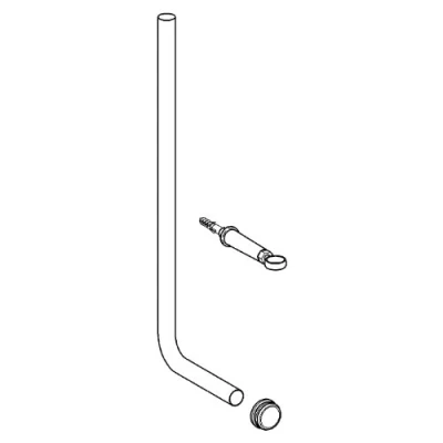 Image of GROHE Flush Pipe Chrome 37107000