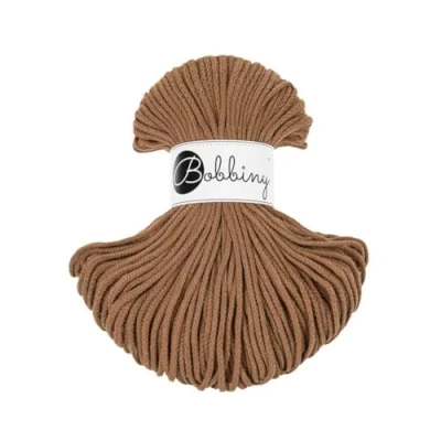 Image of Bobbiny Junior 3mm Braided Macrame Cord (Caramel) 100m