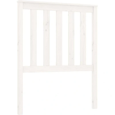 Image of vidaXL Bed Headboard White 81x6x101 cm Solid Wood Pine