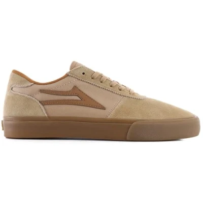Image of Lakai Men’s Manchester Low Top Skateboarding Shoe, Tan/Gum Suede, 8 UK
