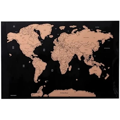 Image of World Scratch Map Travel Style 1