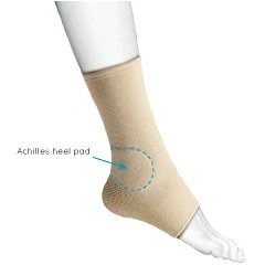 Image of Orliman Elastic Ankle Support With Achilles Heel Pad MEDIUM (Medically approved class 1 device supplied to UK Hospitals)