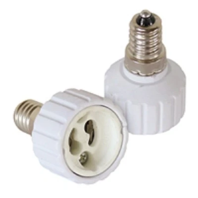 Image of 1 x Lamp Socket Adapter Converter for E14 E27 GU10 B22 LED Halogen and Energy Saving Bulbs (E14 to GU10)