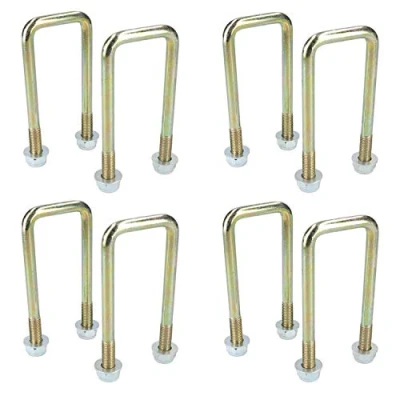 Image of 8 Pack M10 40mm x 110mm U Bolt N for Trailers with Nuts HIGH TENSILE