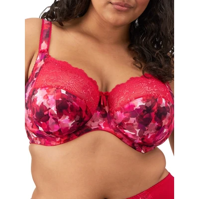 Image of Elomi Womens Morgan Full Cup Bra Red Polyamide Size 44DD