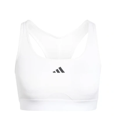 Image of adidas Performance Powerreact BRA Medium support sports bra, Women&#039;s, Size: XS, White