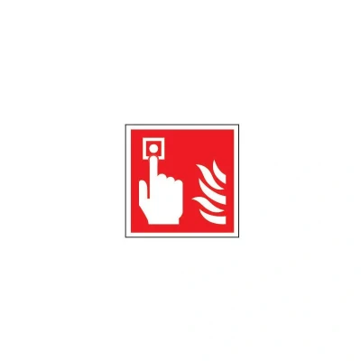 Image of Sitesafe Fire Alarm Vinyl Sign 200 x 200mm
