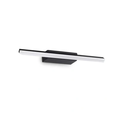 Image of Riflesso Integrated LED Bathroom Over Mirror Light Black 1100Lm 3000K IP44
