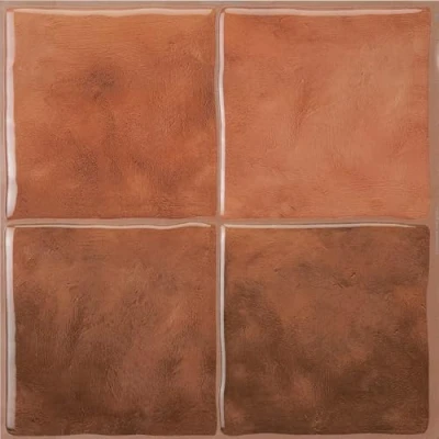 Image of Smart Tiles Self Adhesive Wall Tiles, Tile Stickers for Kitchen &amp; Bathroom, Brown Stick on Peel and splashback, 5 Sheets, 22.86cm x