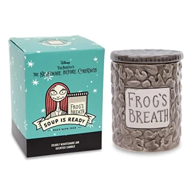 Image of Disney The Nightmare Before Christmas Sally&#039;s Jar Ceramic Candle Frog&#039;s Breath