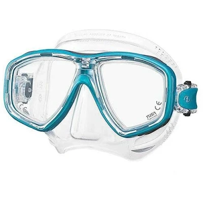 Image of Tusa M 212 Ceos Clear Skirt Scuba Diving Mask Siesta Green