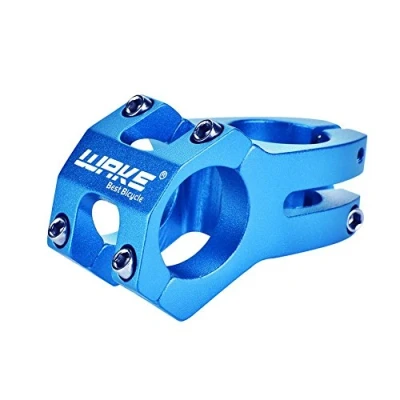 Image of Bike Stem,31.8mm ycle Handlebar Stem MTB Mountain Riser Aluminum Alloy bars Fixed Extender for Road Cycling Folding (Blue)