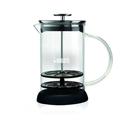 Image of Bialetti Glass Milk Frother, Black