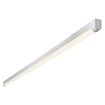 Image of ECOLINEAR Slim Profile Indoor 5FT 22W SMD LED Batten Cool White 4000K Energy Saving Ceiling Tube Light 2150 Lumens Integrated Lamp With Suspension Clips IP20 for Commercial, Office, Home