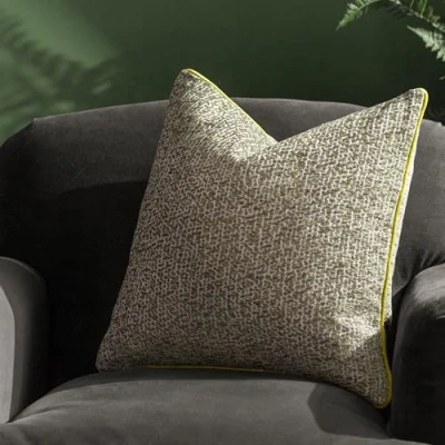 Image of Wylder Tropics Cirro Jacquard Filled Cushion Green Size 45 cm x