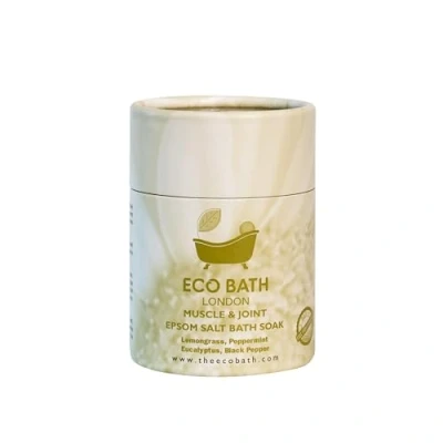 Image of Eco Bath London Muscle &amp; Joint Epsom Salt Soak Tube 250g, Magnesium Salts Infused with Lemongrass, Peppermint, Eucalyptus, and Black Pepper Essential Oils,Bath for Recovery