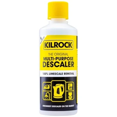 Image of Kil Rock Mega K Multi Purpose Descaler, Limescale Descaling For Kettles, Shower Heads &amp; Coffee Machines Biodegradable And Phosphate Free, (400 ml (Pack of 4))