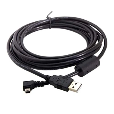 Image of chenyang Mini USB Cable 2.0 Male to 5 Pin 90 Degree Left Angled Charging Data Transfer Extension 3M