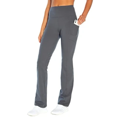 Image of Marika Women&#039;s Eclipse Tummy Control Bootleg Pant Yoga, Grey, Large