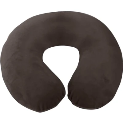 Image of Aidapt Memory Foam Moulded Pressure Relief Neck Cushion Comfort and Posture, Ideal for Travel Supports the Head, Chin when Sleeping use Plane, Train or Car Journeys Pillow In Brown