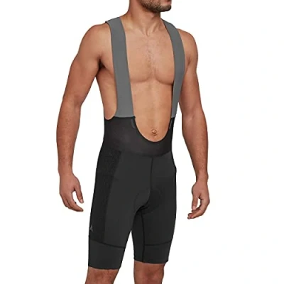 Image of Altura Endurance Mens Padded Cycling Bib Shorts Black/Reflective, Medium/Male Lycra Cycle Tight Wear Road Bike Ride Commute Summer Shoulder Strap Stealth Pro Gel Pad Saddle Seat Sore Relief Clothing