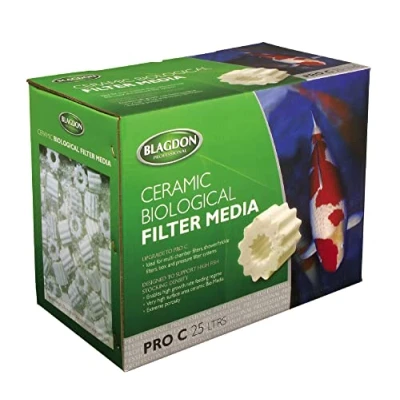 Image of Blagdon Professional Ceramic Bio Media for All Pond Multi Chamber Filters, Box Pressure 25L, White