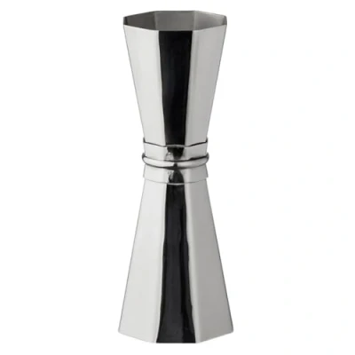 Image of Stainless Steel Cocktail Jigger Dual Spirit Measuring Cup for Home Bar Single &amp; Double Shot Measure, 30ml 45ml, Gold (Silver)