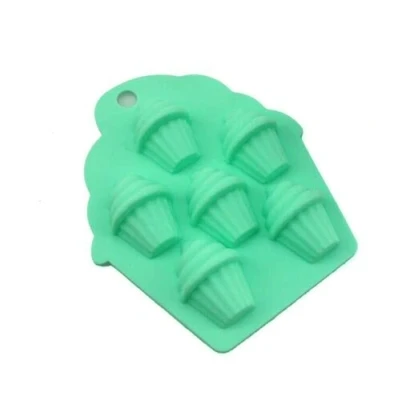 Image of Golddunes 1pc Cupcake Silicone Mould Ice, Yoghurt, Candy, Sweet, Jelly, Wax, Chocolate, Muffin, Soap, Cake, Baking