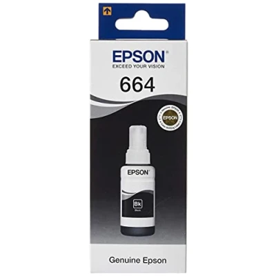 Image of Epson EcoTank 664 Black Genuine Ink Bottle