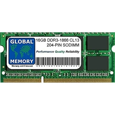 Image of 16GB DDR3 1866MHz PC3 14900 204 PIN SODIMM MEMORY RAM COMPATIBLE WITH INTEL IMAC 27&quot; RETINA 5K (LATE 2015)
