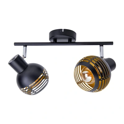Image of Näve Casco ceiling light, two bulb, black