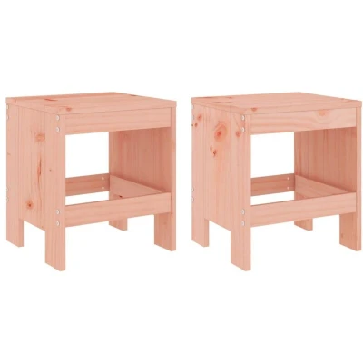 Image of vidaXL Garden Stools 2 pcs 40x36x45 cm Solid Wood Douglas
