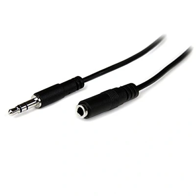 Image of StarTech.com 2m Slim 3.5mm Stereo Extension Audio Cable Male / Female Headphone Cord 2x Mini Jack 2 m (MU2MMFS)