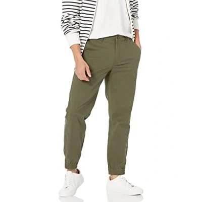 Image of Amazon Essentials Men&#039;s Slim Fit Chino Joggers, Olive, S