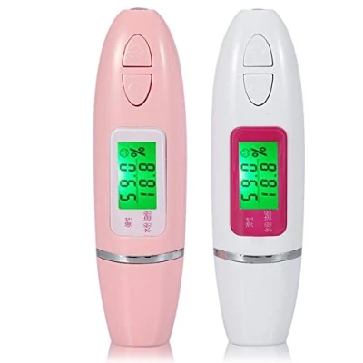 Image of July Summer Gifts Skin Tester, Digital LCD Display Precision Sensor Tester Facial Moisture Water Oil Analyzer(White)