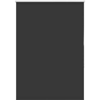 Image of vidaXL Roller Blind Blackout Black 105x150 cm Fabric Width 100.7 Polyester