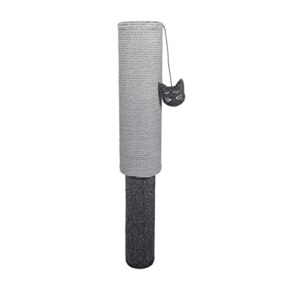 Image of Rosewood Adjustable Pole Scratcher, Dual Scratching Post For Cats, Cat Toy, 69cm, Grey